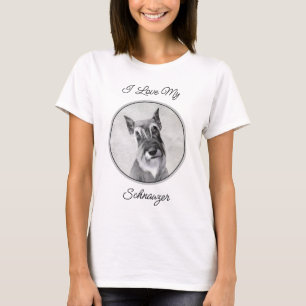 Camiseta Schnauzer (Giant) - Arte Canina Original Cuta