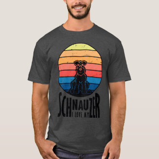 Camiseta Schnauzer Love menino