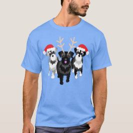 Camiseta Schnauzer Mãe ou Pai de Schnauzer Natal