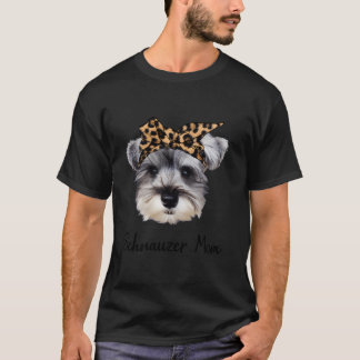 Camiseta Schnauzer Mãe Para O Natal