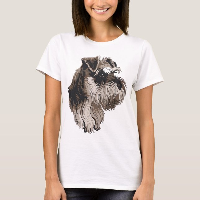 Camiseta schnauzer miniatura (Frente)