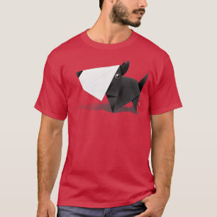 Camiseta Schnauzer Puppy Origami Design 3