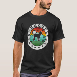 Camiseta Schnoodle Vintage Retro Cachorro Mãe Pai