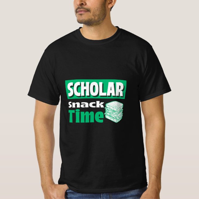 Camiseta Scholar Snack Time-School Lunch Break (Frente)