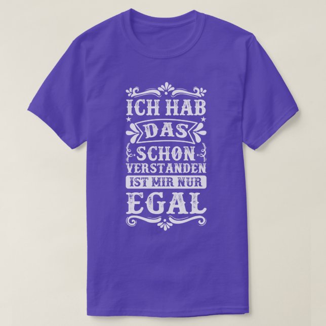 Camiseta Schon Verstanden Aber Egal Witziges Spruch Geschen (Frente do Design)
