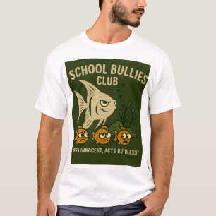 Camiseta School Bullies Club   Aquário Engraçado