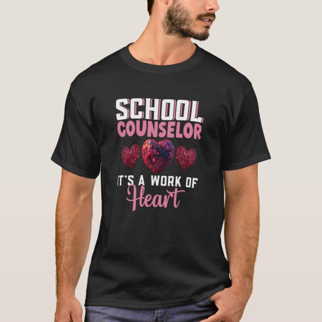 Camiseta School Counselor Appreciation Valentine's Day Scho (Frente)