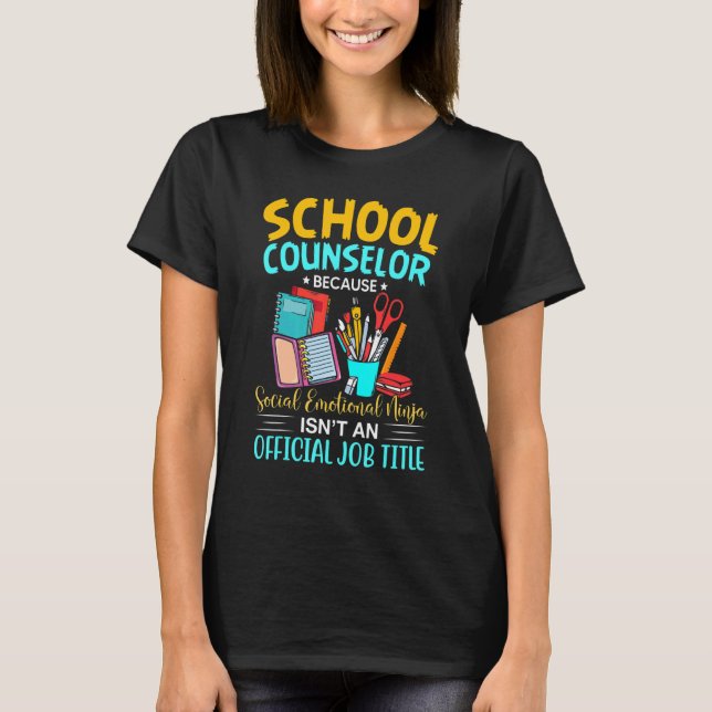 Camiseta School Counselor Counseling Week Quotes (Frente)
