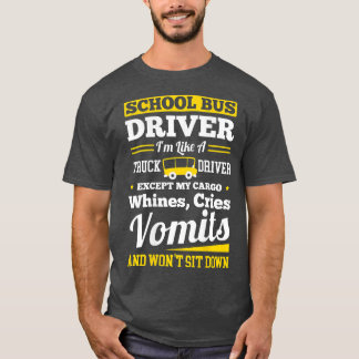 Camiseta School District Drivers Yellow Shuttle Bus Drivers