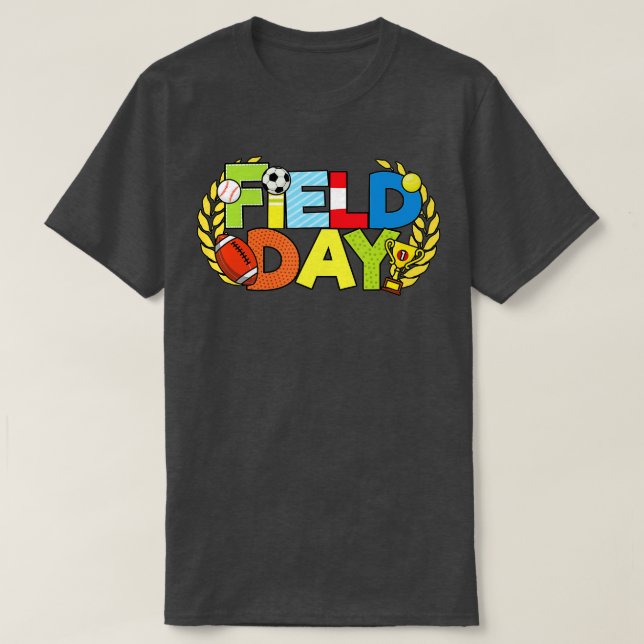 Camiseta School Field Day Teacher 2022 Kids Girls Boys Men  (Frente do Design)