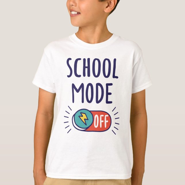 Camiseta School Mode Off (Frente)