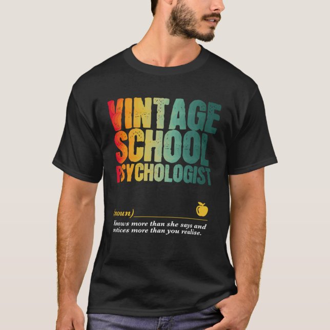 Camiseta School Psychologist Appreciation Week Back to Scho (Frente)