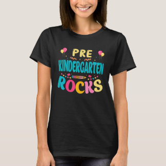 Camiseta School Rocks Pre Kindergarten Rocks Back To School