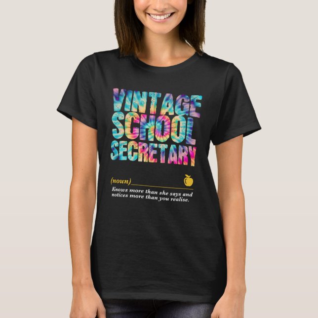 Camiseta School Secretary Appreciation Week Back to School  (Frente)
