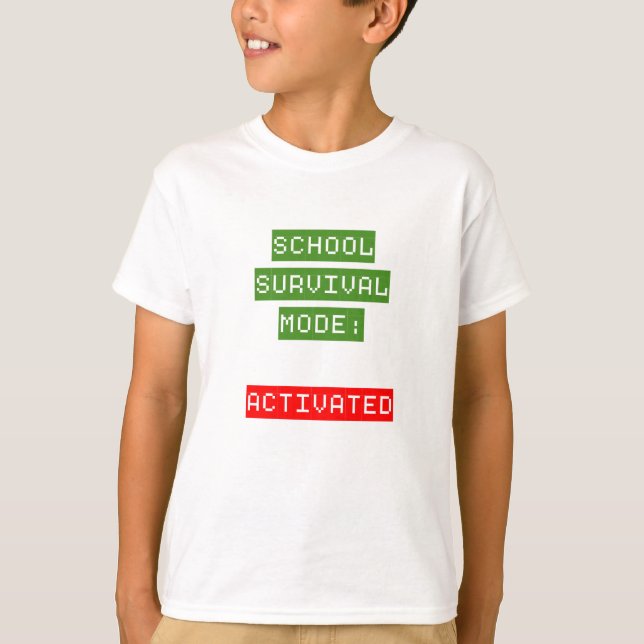 Camiseta School Survival Mode | Back To School (Frente)