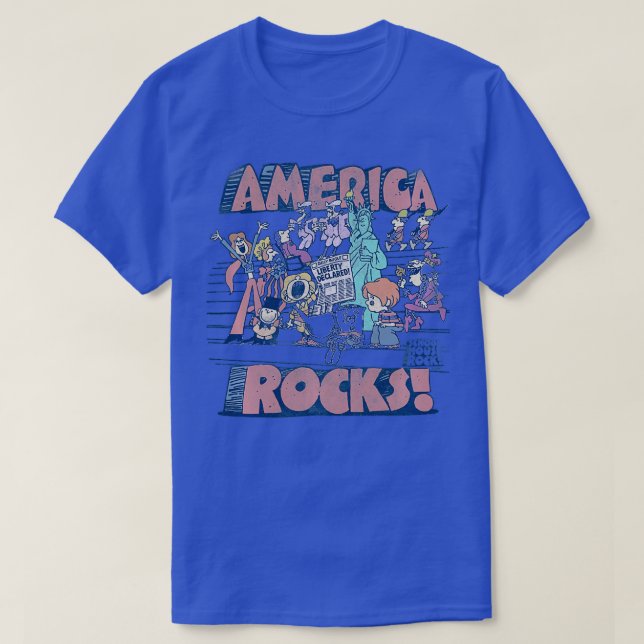 Camiseta Schoolhouse Rock America Rocks  (Frente do Design)