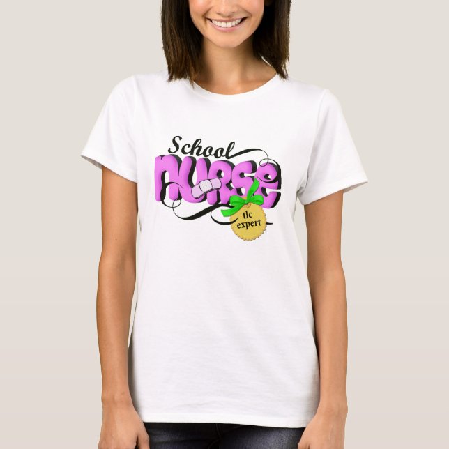 Camiseta SchoolNurse TlcCreations (Frente)
