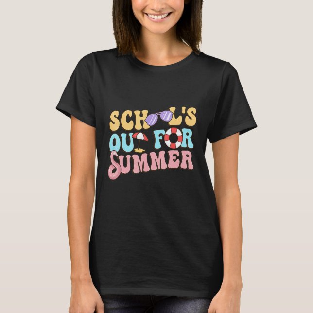 Camiseta Schools Out For Summer Happy Last Day Of School Te (Frente)