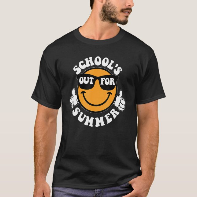 Camiseta Schools Out For Summer Last Day Of School Smile Te (Frente)