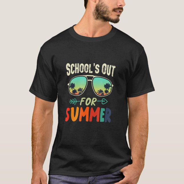 Camiseta Schools Out For Summer & Loving It Funny Teacher S (Frente)