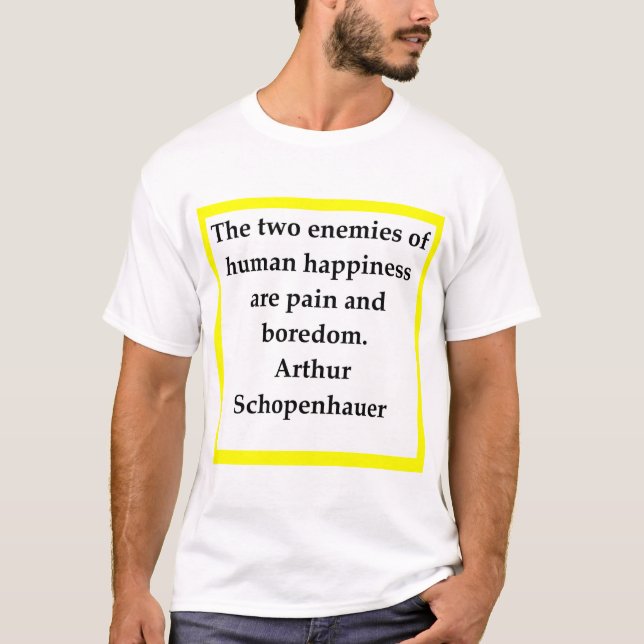 Camiseta schopenhauer, Arthur, (Frente)