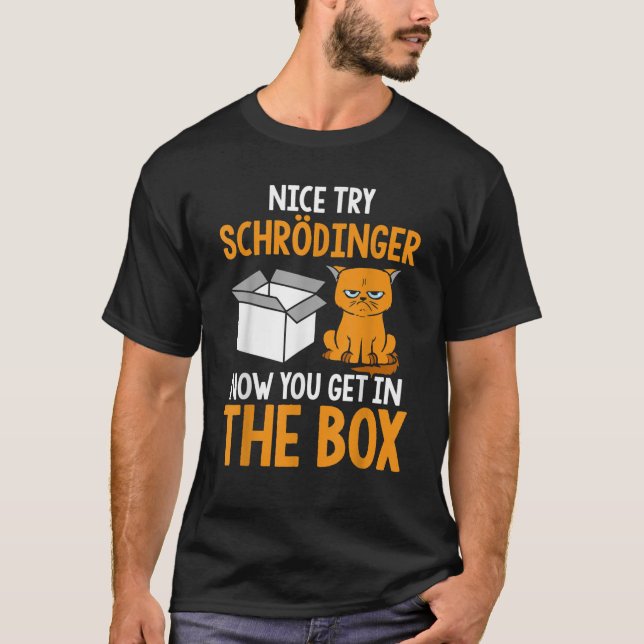 Camiseta Schr dingers Cat Quantum Physics Science Engraçado (Frente)