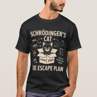 Camiseta Schrdingers Cat the Escape Plan vintage