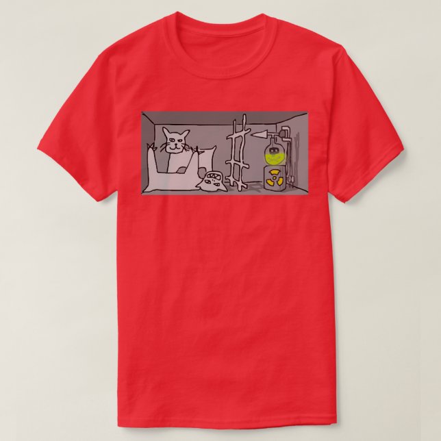 Camiseta Schrodingers cat quantum mecânico 1 (Frente do Design)