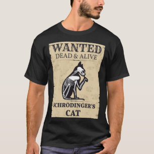 Camiseta Schrodinger's Cat queria Morto e telefones quântic
