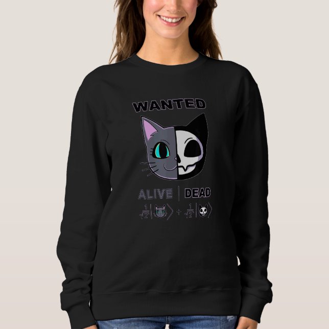 Camiseta Schrodingers Cute Morto Vivo Física Quântica M (Frente)