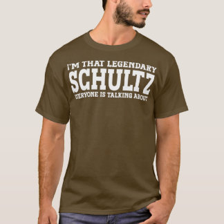 Camiseta Schultz Surname Funny Team Family Schultz