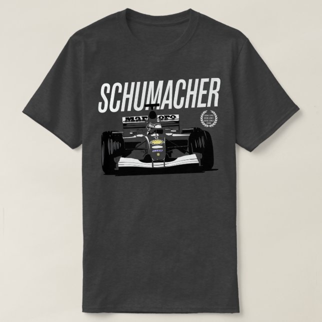Camiseta Schumacher 7 vezes campeão mundial (Frente do Design)