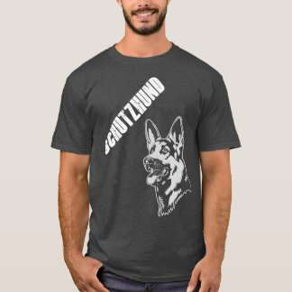 Camiseta Schutzhund Protection dog em alemão para treino de
