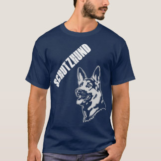 Camiseta Schutzhund Protection dog em alemão para treino de
