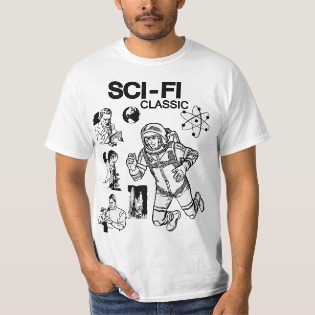 Camiseta SCI-FI: Camisa-T clássica (Frente)