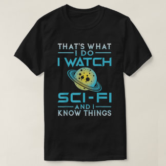 Camiseta Sci-Fi Lover Shirt - Space Nerd Knowledge Tee