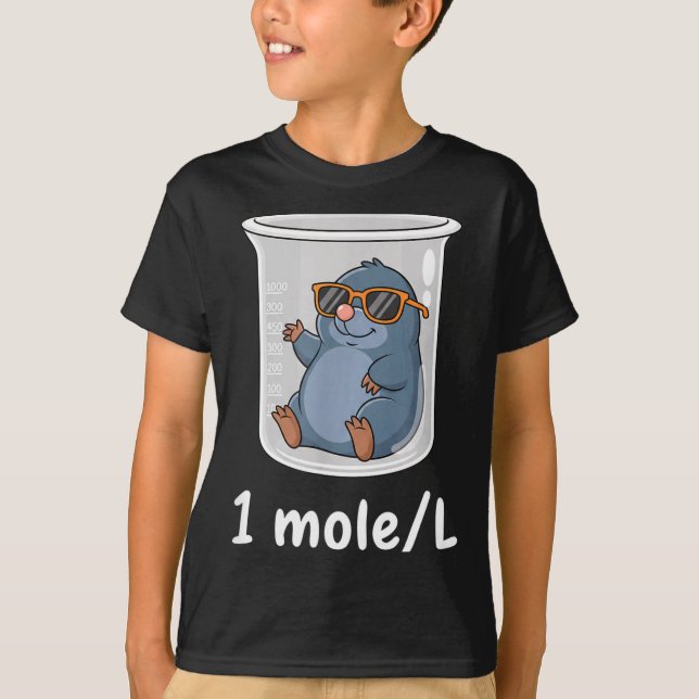 Camiseta Science &amp; Technology Funny Chemistry 1 Mole L  (Frente)