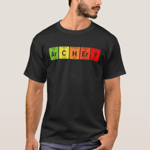 Camiseta Science Ar C H Er Y Arqueiro Engraçado Seta Periód