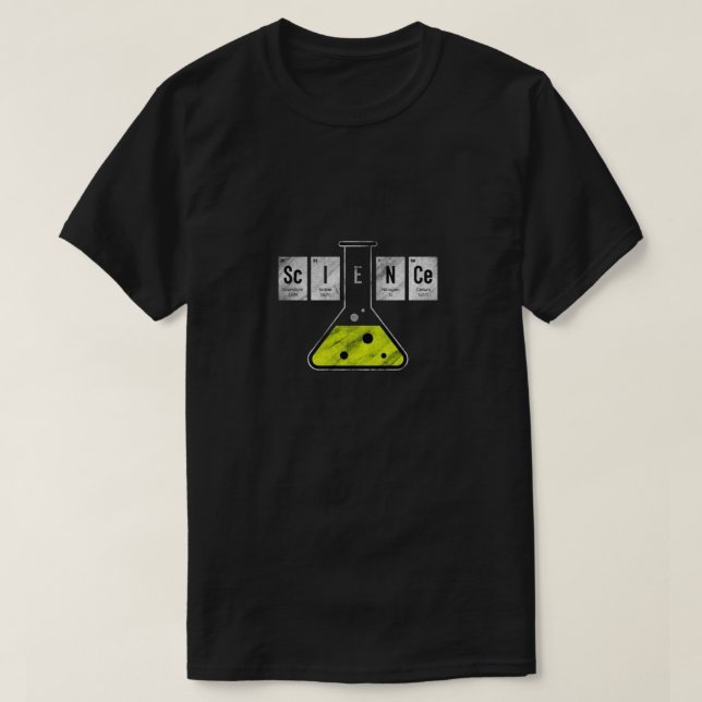 Camiseta "SCIENCE" de Mesa periódica - Química-Ins (Frente do Design)