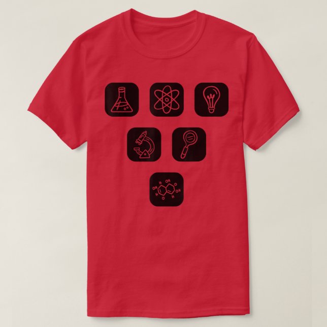 Camiseta Science Elements Items Teacher Students Physics Ch (Frente do Design)