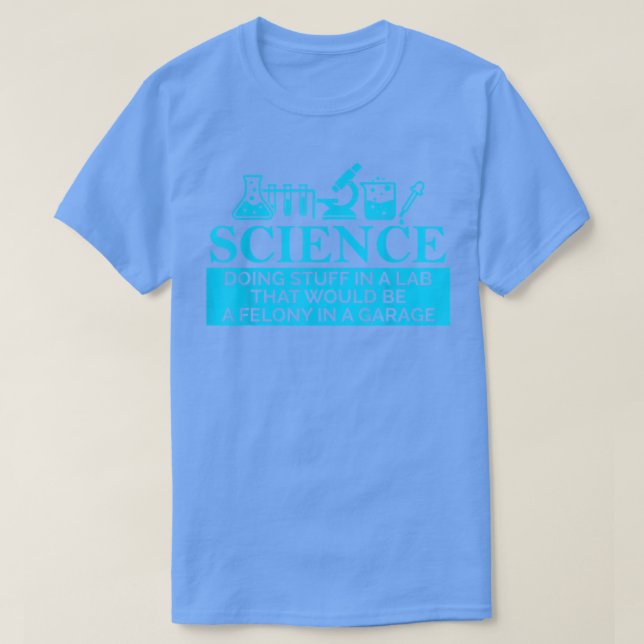 Camiseta SCIENCE Equipamento de Química presente engraçado  (Frente do Design)