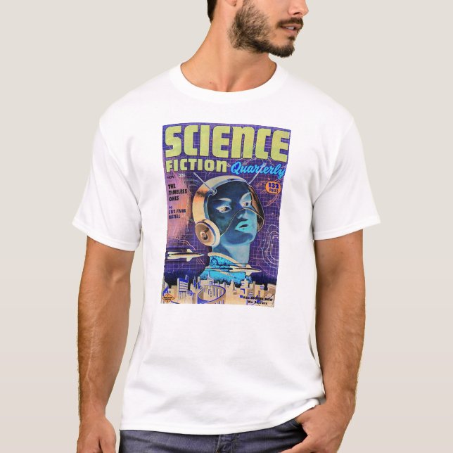 Camiseta Science Fiction Triterly novembro de 1952 (Frente)