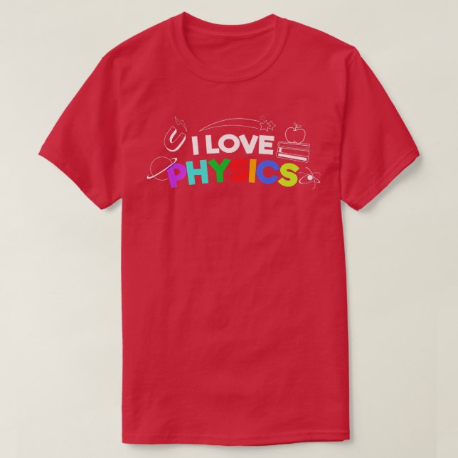 Camiseta Science Geek Love Physics Premium (Frente do Design)