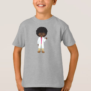 Camiseta Science Girl, African American Girl, Scientist