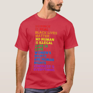 Camiseta Science is Real Black Lives Matter Pride Month  (6
