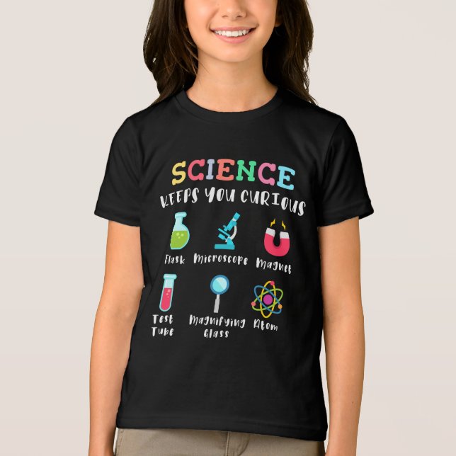Camiseta Science keeps you curious (Frente)