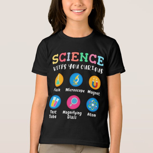 Camiseta Science keeps you curious (Frente)