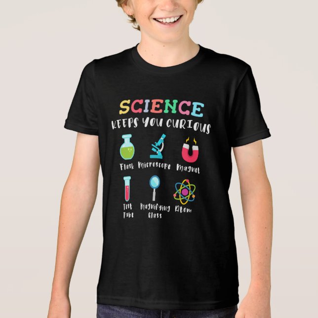 Camiseta Science keeps you curious (Frente)