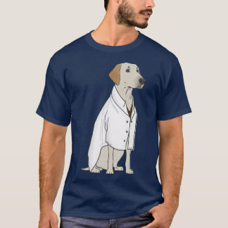 Camiseta Science lab Labrador Retriever in a lab coat frien