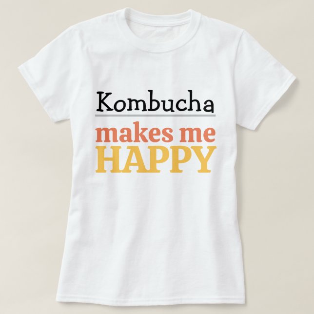 Camiseta Science Makes Me Happy Quote Vibrant Modern Cute (Frente do Design)